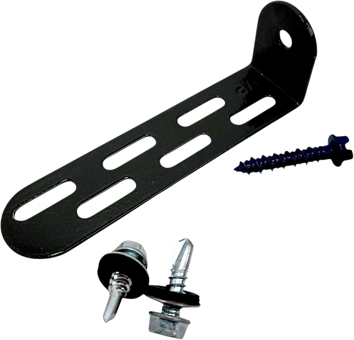 Universal AC Condenser Tie Down Kit 4 Inch – Heavy Duty Galvanized L Brackets with Tapcon Screws, Drill Bit & Rubber Grommets – HVAC Mounting Kit for Concrete, Masonry & Hurricane Protection