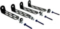 Universal AC Condenser Tie Down Kit 4 Inch – Heavy Duty Galvanized L Brackets with Tapcon Screws, Drill Bit & Rubber Grommets – HVAC Mounting Kit for Concrete, Masonry & Hurricane Protection
