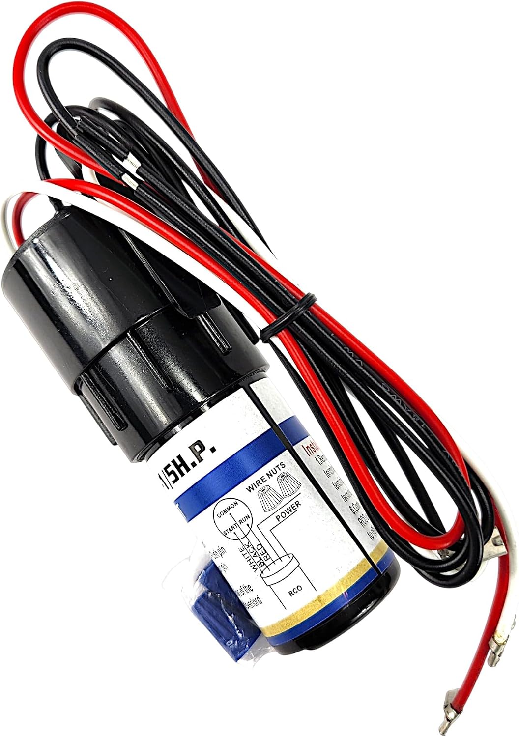 RCO810 3-in-1 Hard Start Kit for Refrigerators & Freezers – Supco Compatible Start Relay, Capacitor & Overload Kit for Refrigerator Compressor, Easy Start for Garage, Mini, & Chest Freezers