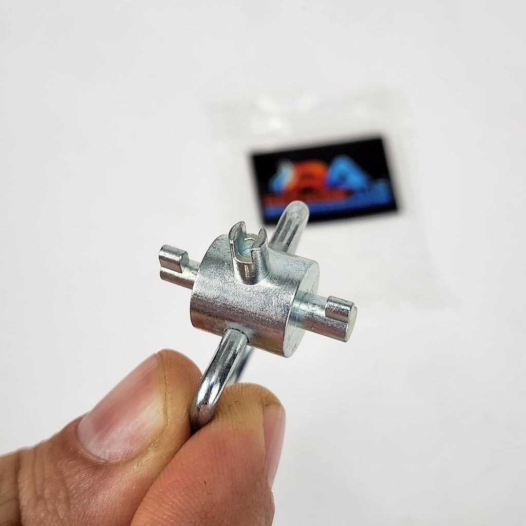 HVAC Locking Cap Key for 410A & R22 Refrigerant Systems, HVAC Service Wrench for Installation & Removal, Tamper-Resistant Valve Cap Removal Tool for AC Service Ports